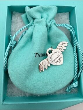 Tiffany & Co Angel heart rtt charm sterling silver